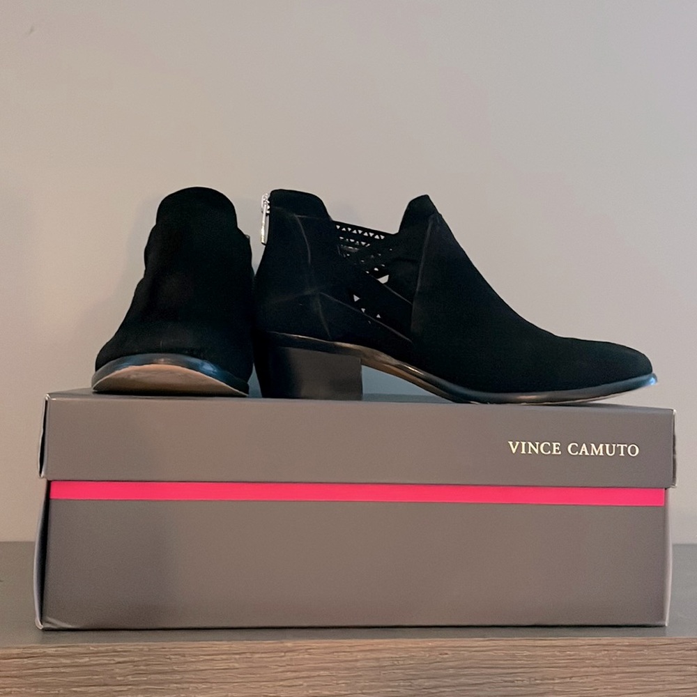 Black Suede Booties